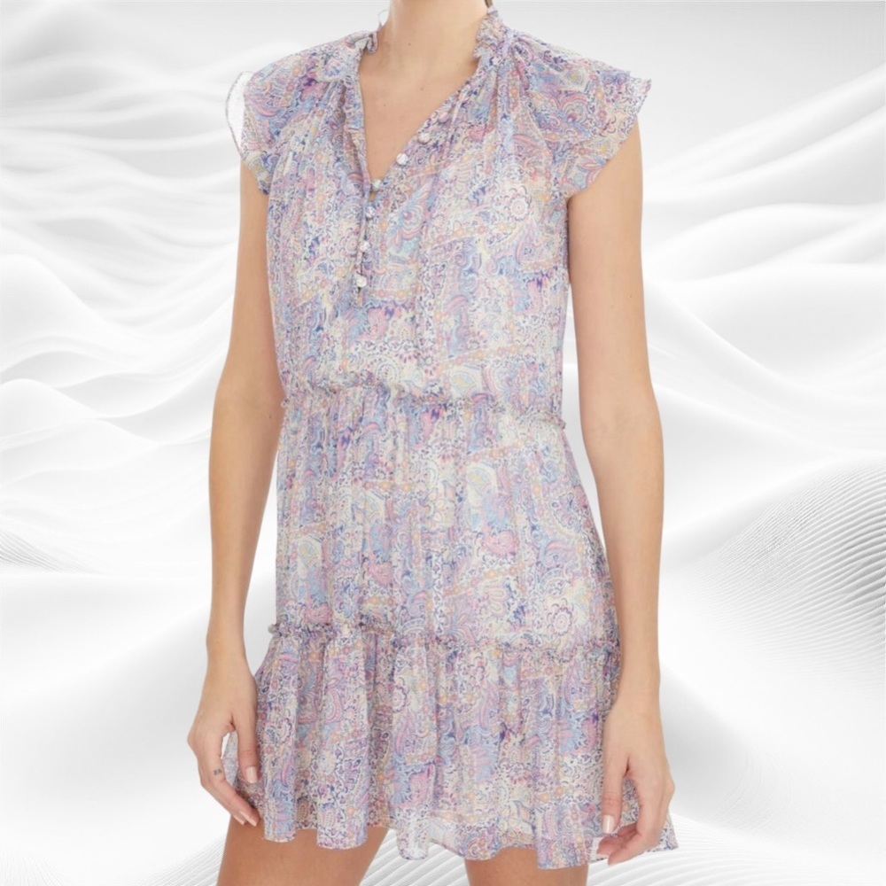 NEW Generation‎ Love XS MIRABELLE Paisley Dress - Mosaic Paisley Tiered Ruffle